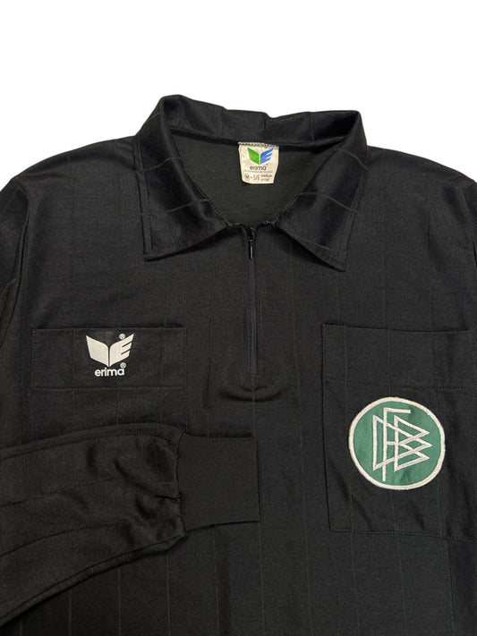 80s Erima Schiedsrichter Trikot Made In West Germany Schwarz