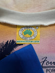 90s AOP Souvenir Shirt "Four Mile Beach Port Douglas" Single Stitch Made In Australia Weiß L