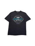 90s Prairie Mountain Souvenir Shirt "Roadkill Café - You Kill ’Em We Grill ’Em" Single Stitch Made In USA Schwarz L