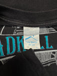 90s Prairie Mountain Souvenir Shirt "Roadkill Café - You Kill ’Em We Grill ’Em" Single Stitch Made In USA Schwarz L