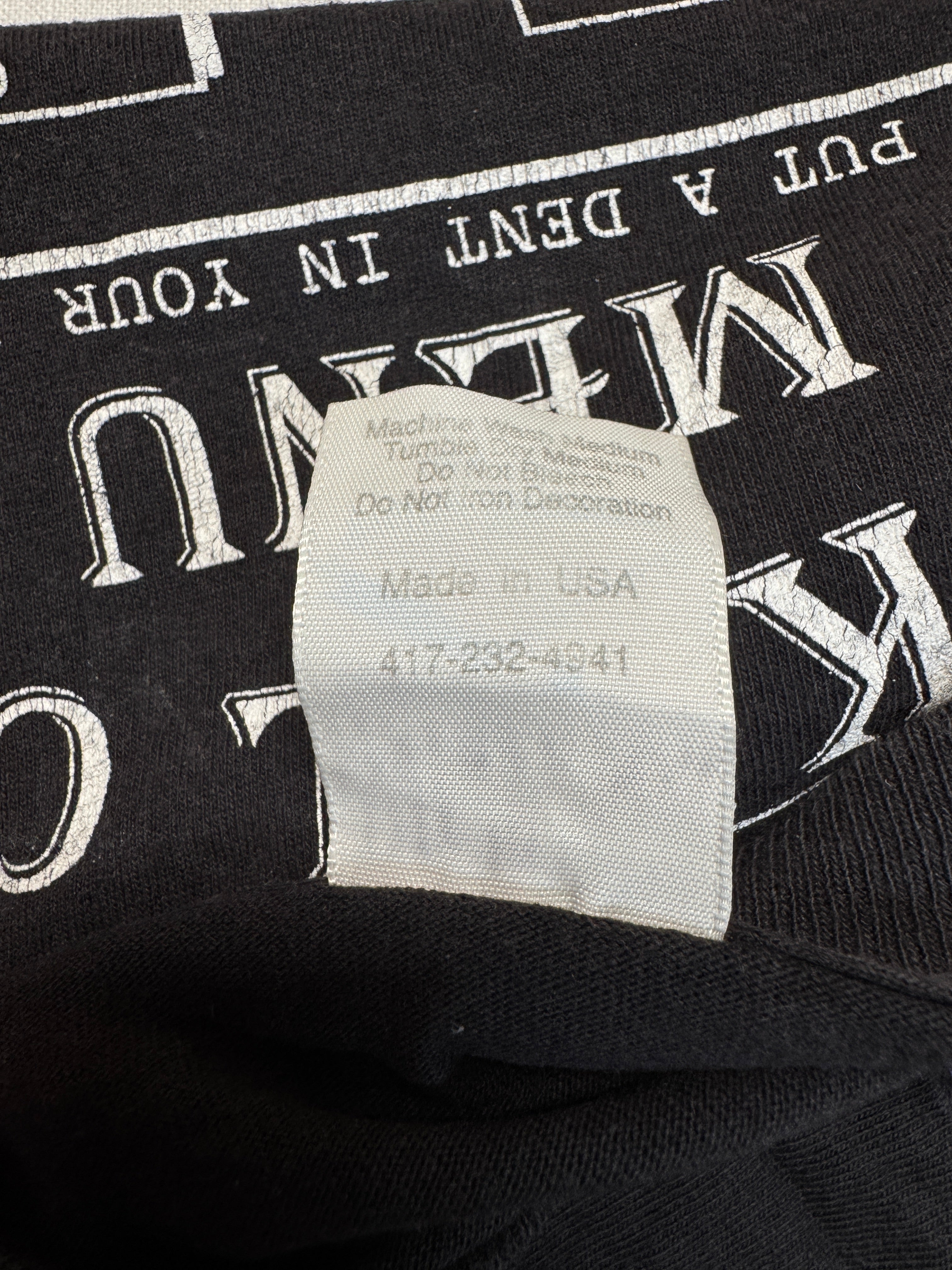 90s Prairie Mountain Souvenir Shirt "Roadkill Café - You Kill ’Em We Grill ’Em" Single Stitch Made In USA Schwarz L