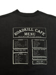 90s Prairie Mountain Souvenir Shirt "Roadkill Café - You Kill ’Em We Grill ’Em" Single Stitch Made In USA Schwarz L