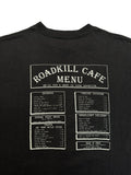 90s Prairie Mountain Souvenir Shirt "Roadkill Café - You Kill ’Em We Grill ’Em" Single Stitch Made In USA Schwarz L