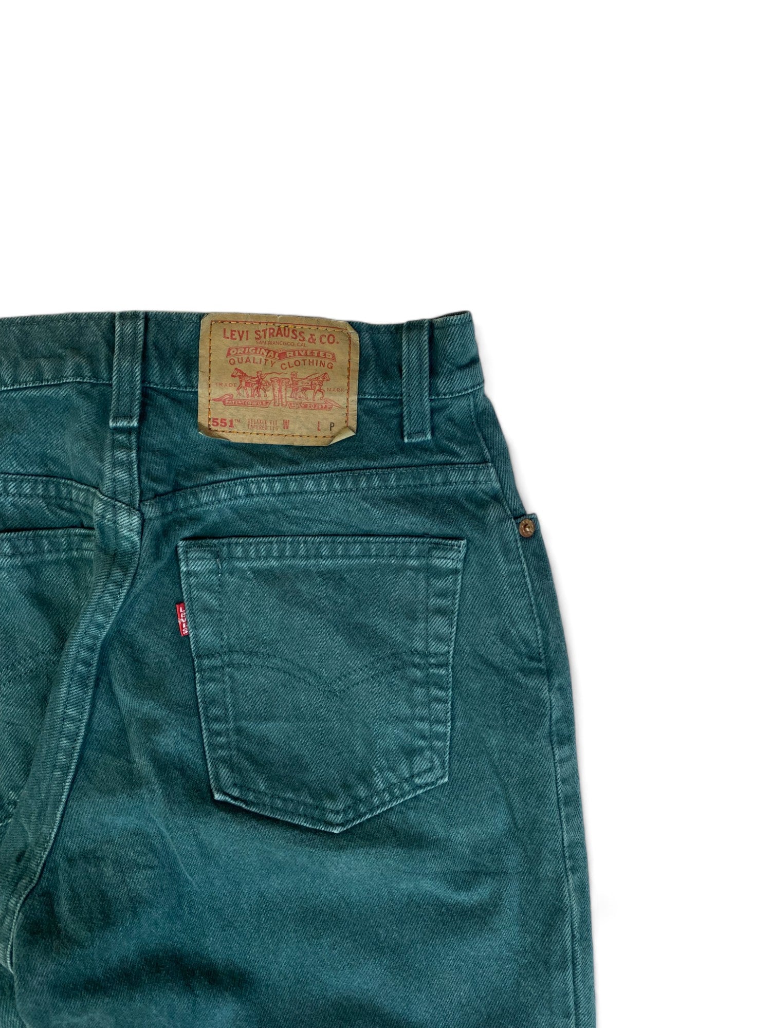 Vintage Levis Jeans 551 Relaxed Fit Tapered Leg Damen Blau (6 PETITE)