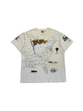 90s Art Unlimited AOP Souvenir Shirt "The Civil War" Made In USA Weiß XL