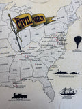 90s Art Unlimited AOP Souvenir Shirt "The Civil War" Made In USA Weiß XL