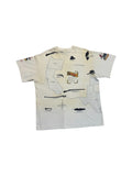 90s Art Unlimited AOP Souvenir Shirt "The Civil War" Made In USA Weiß XL