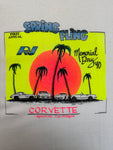 1990 Stedman Souvenir Shirt "Spring Fling Corvette Anaheim California" Made In USA Weiß XXL