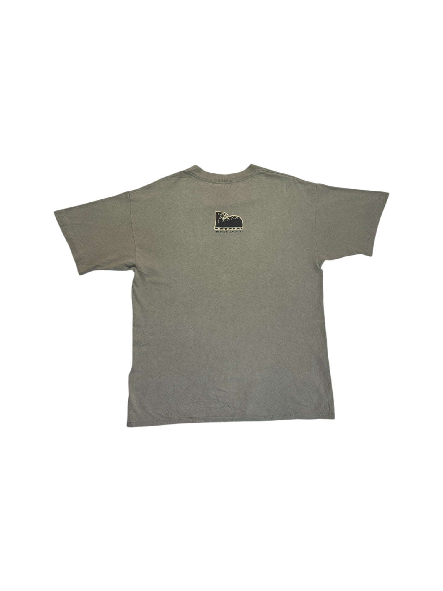 1996 EMI Souvenir Shirt "Paradise Ranch Buffalo, Wyoming" Made In USA Khaki L