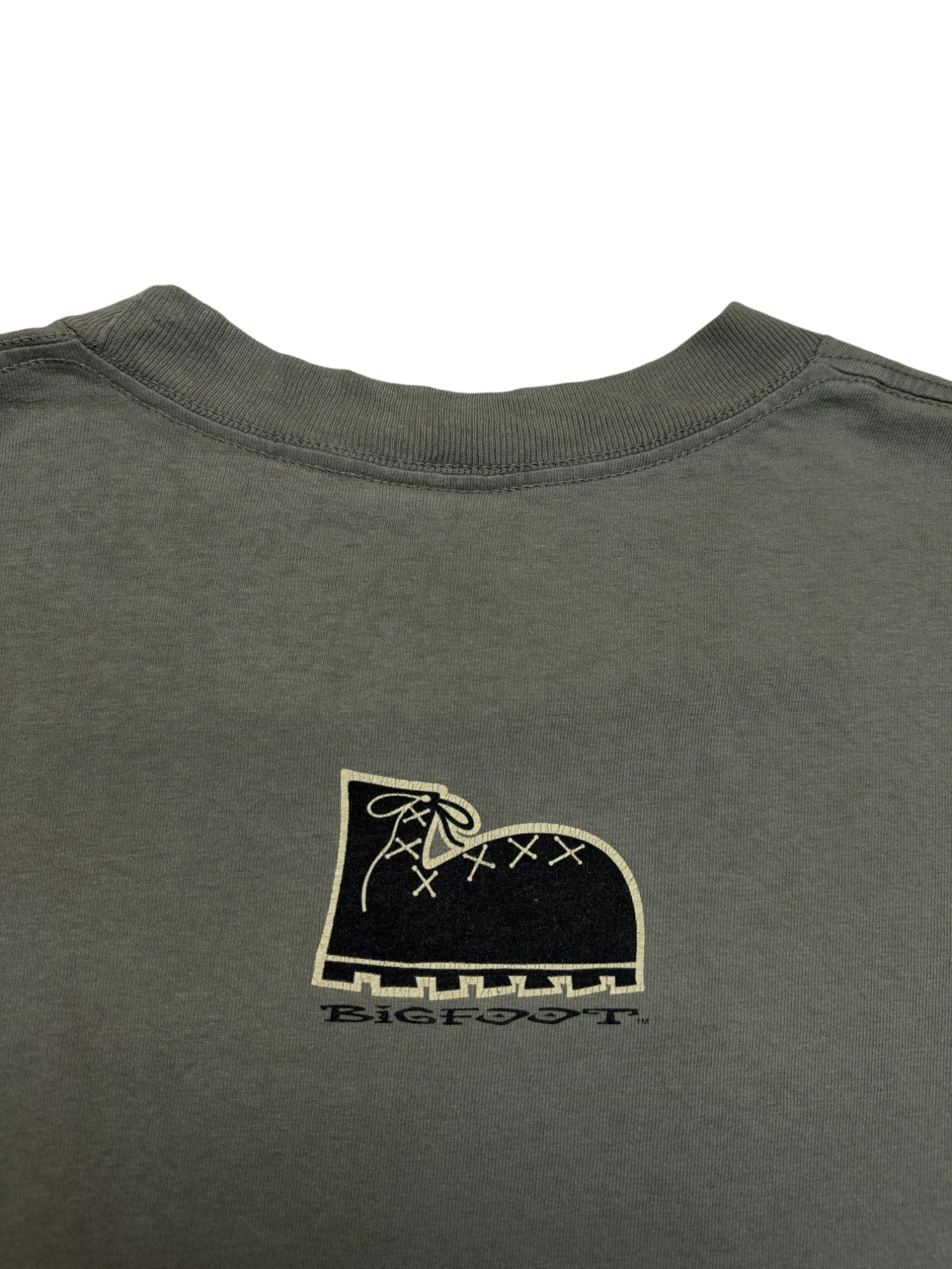 1996 EMI Souvenir Shirt "Paradise Ranch Buffalo, Wyoming" Made In USA Khaki L