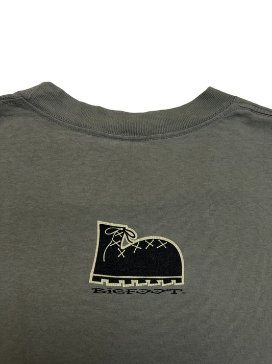 1996 EMI Souvenir Shirt "Paradise Ranch Buffalo, Wyoming" Made In USA Khaki L