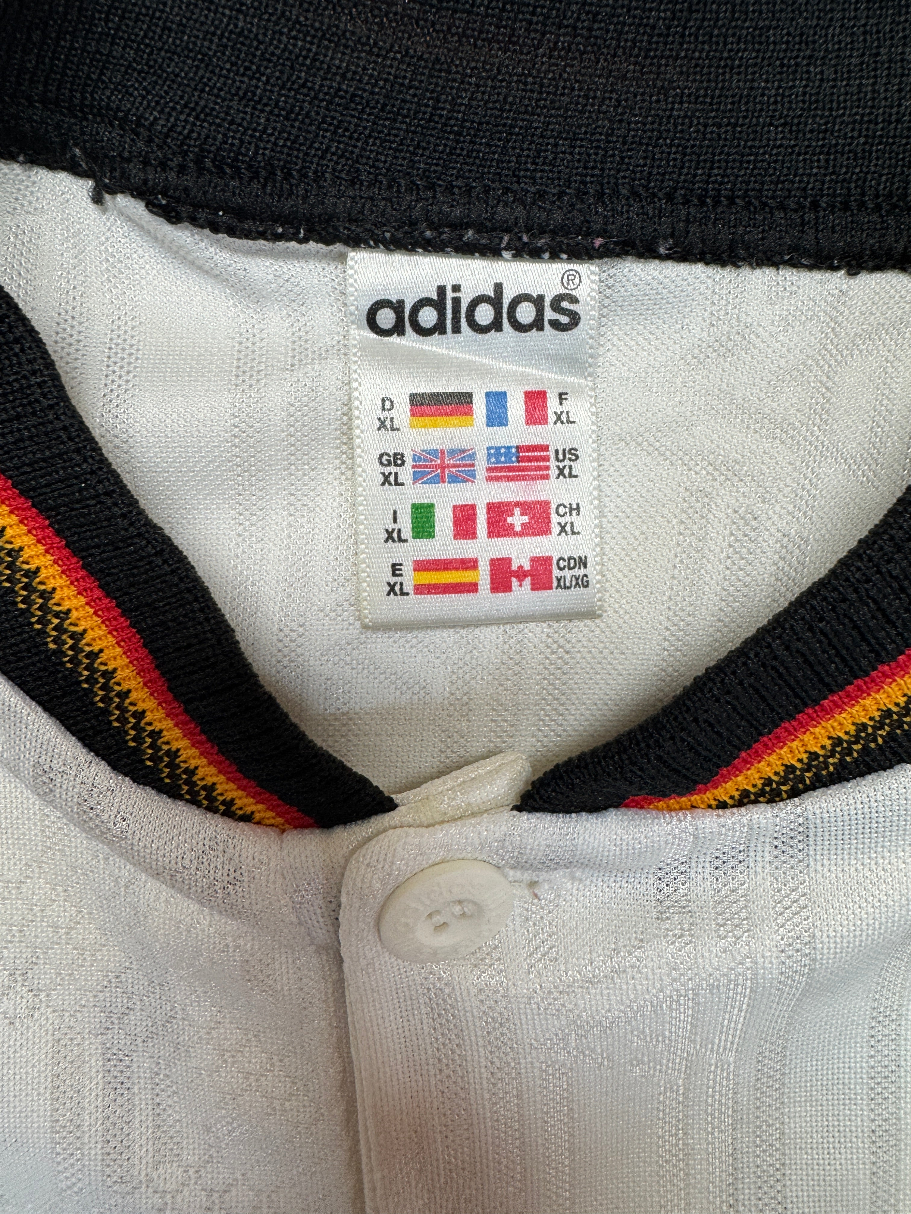 1994 Adidas Trikot DFB #20 Bierhoff Weiß
