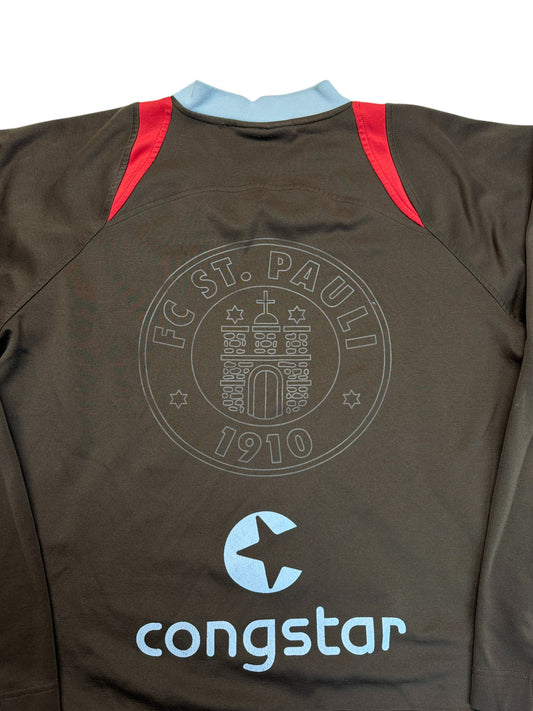 2010/11 DoYouFootball Trainings Sweater St.Pauli Congstar Astra Braun L