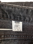 Vintage Levis Jeans 550 Relaxed Fit Tapered Leg Damen Schwarz(14 REG.) L