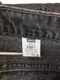 Vintage Levis Jeans 550 Relaxed Fit Tapered Leg Damen Schwarz(14 REG.) L