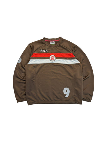 2009/10 DoYouFootball Trainings Sweater St. Pauli #9 Ebbers Braun L