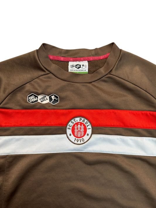 2009/10 DoYouFootball Trainings Sweater St. Pauli #9 Ebbers Braun L