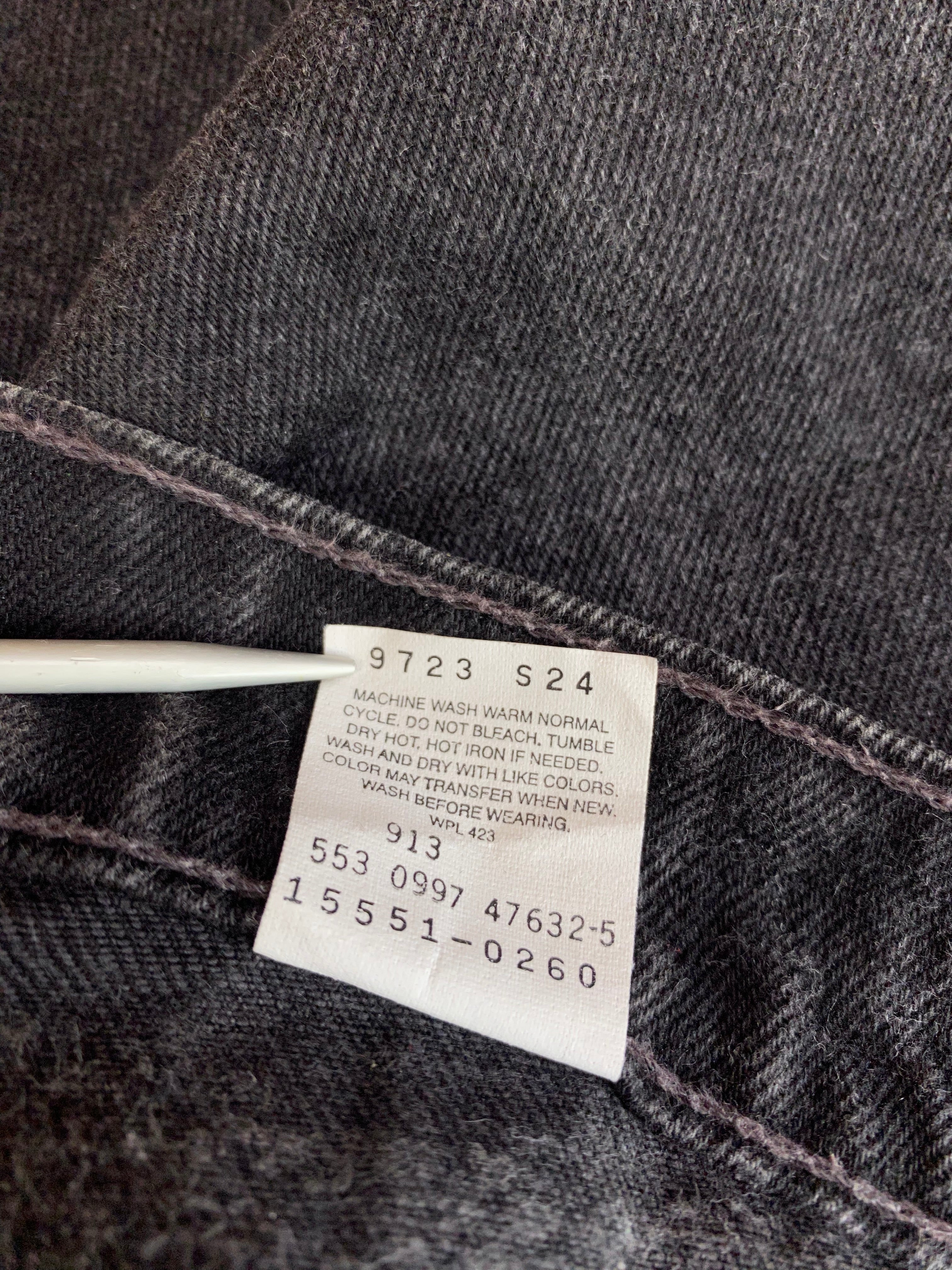 Vintage Levis Jeans 550 Relaxed Fit Tapered Leg Damen Schwarz (8 REG.) M