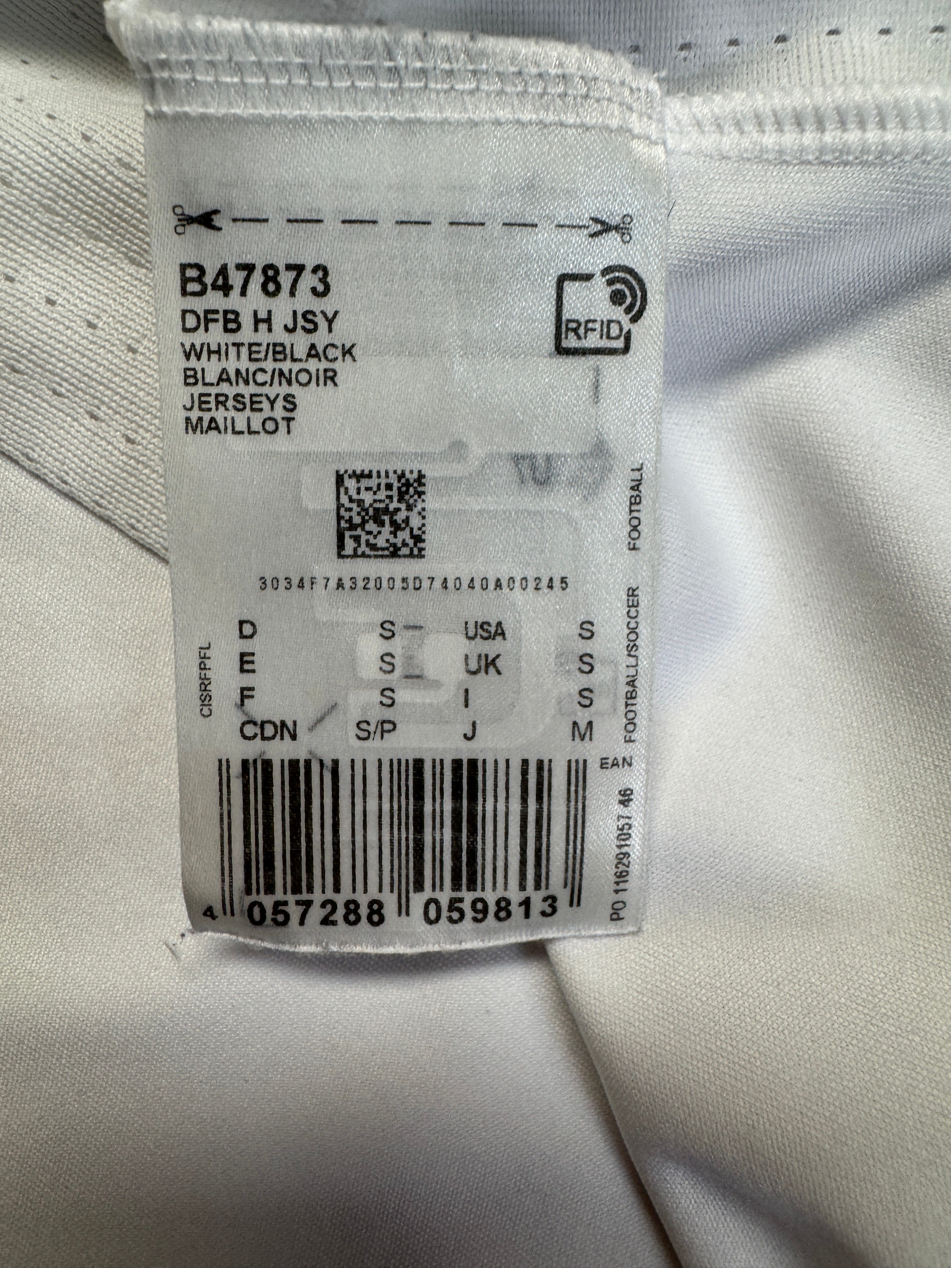 2017 Adidas Trikot DFB Neu Mit Etikett Weiß S