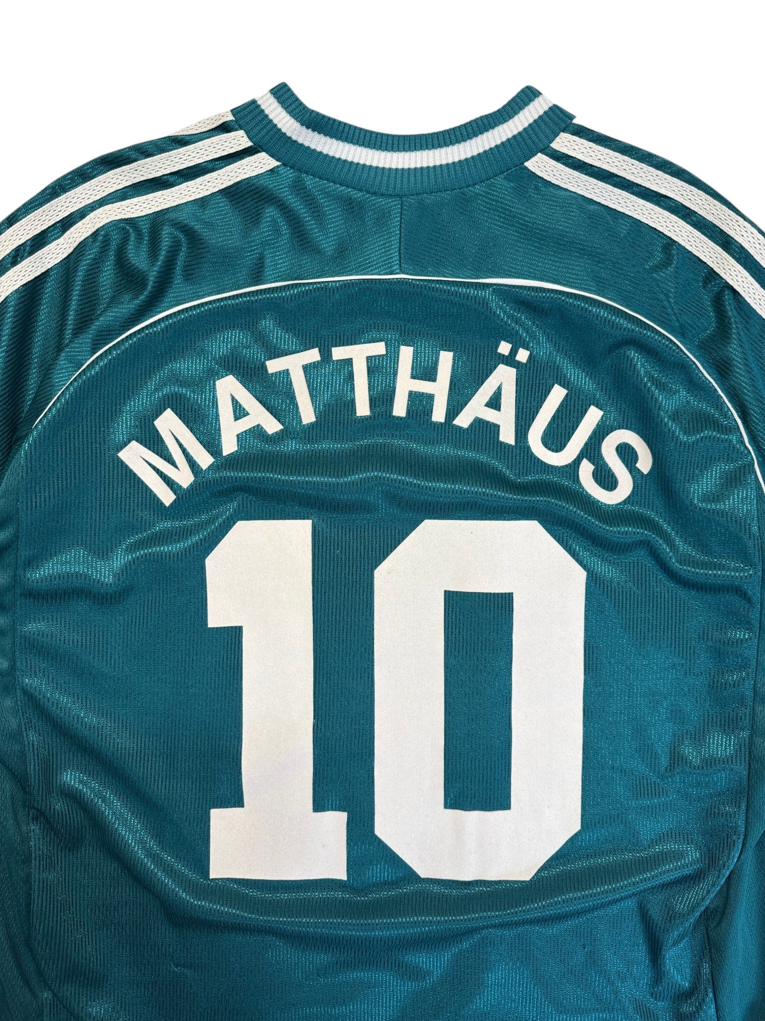 1998 Adidas Trikot DFB #10 Matthäus Made In Portugal Grün