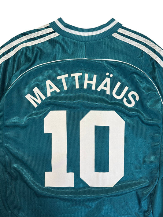 1998 Adidas Trikot DFB #10 Matthäus Made In Portugal Grün