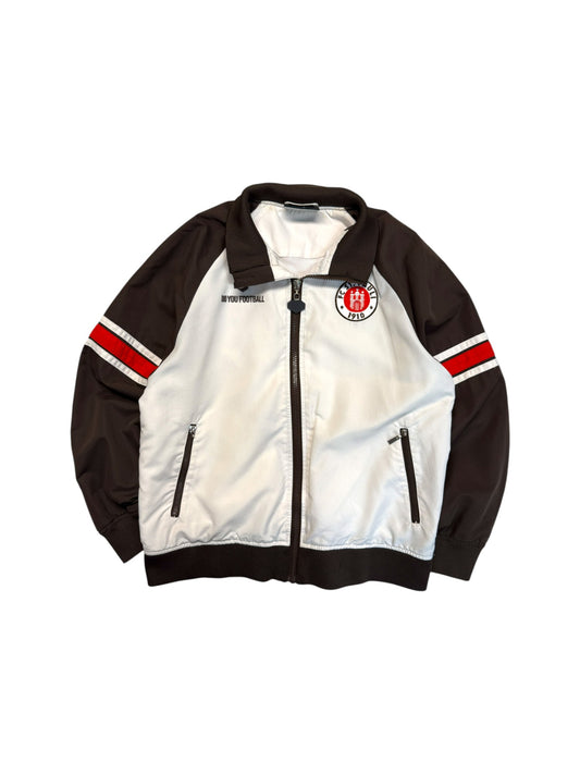 St. Pauli Trainingsjacke DoYouFootball Weiß Braun Kinder 152