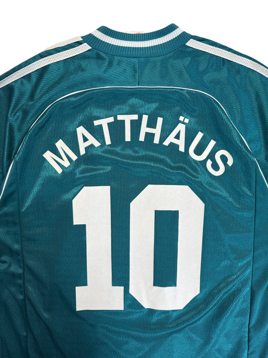 1998 Adidas Trikot DFB #10 Matthäus Made In Portugal Grün