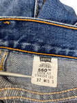 Vintage Levis Jeans 560 Loose Fit Straight Leg Damen Blau (12 MIS) L