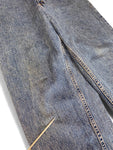 Vintage Levis Jeans 951 Orange Tab Relaxed Fit Tapered Leg Damen Blau (16 SHORT) L - XL