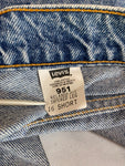 Vintage Levis Jeans 951 Orange Tab Relaxed Fit Tapered Leg Damen Blau (16 SHORT) L - XL