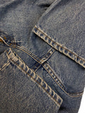 Vintage Levis Jeans 951 Orange Tab Relaxed Fit Tapered Leg Damen Blau (16 SHORT) L - XL
