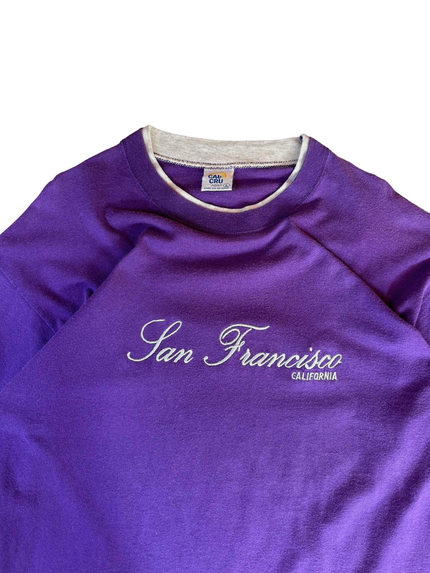 Vintage Cal Cru Shirt "San Francisco" Double Sleeve Made In USA Lila L