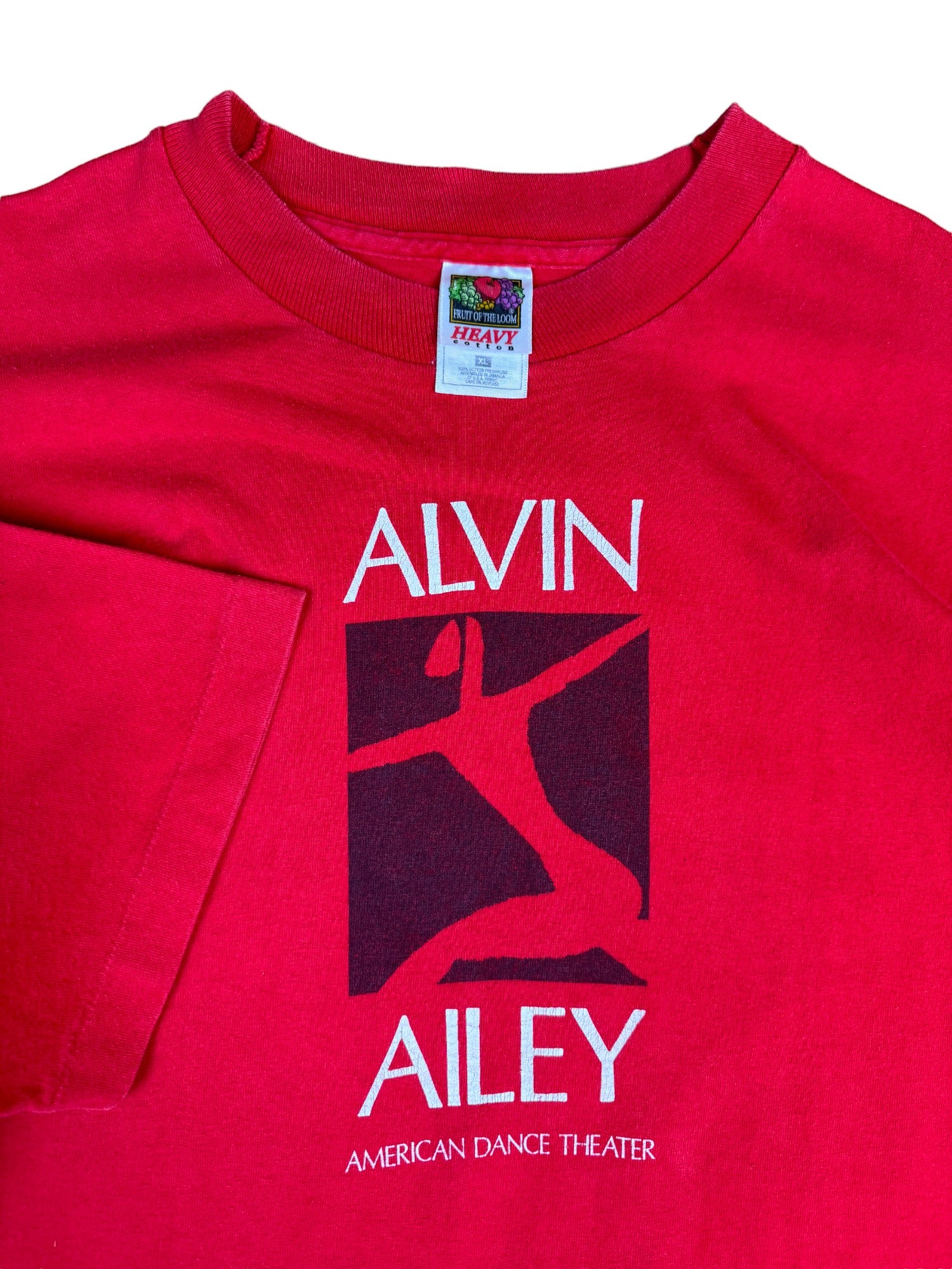 Vintage Fruit Of The Loom Shirt "Alvin Ailey American Dance Theater" New York Single Stitch Rot XL - RareRags