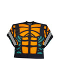 90s Adidas Torwarttrikot "Terminator" Template Made In England Schwarz Orange XL