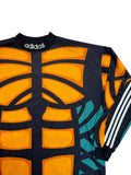 90s Adidas Torwarttrikot "Terminator" Template Made In England Schwarz Orange XL
