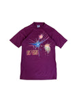 Vintage Miller Shirt "Las Vegas Firework" Made In USA Dunkelrot M