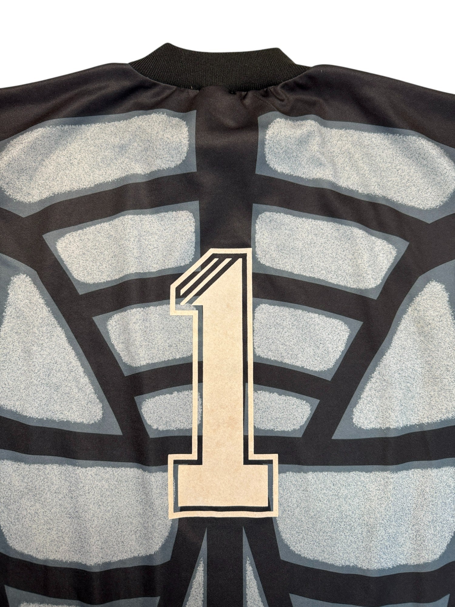90s Adidas Torwarttrikot "Terminator" Template Made In England Schwarz Grau XL