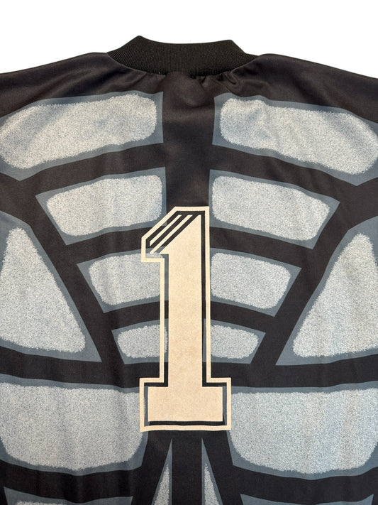 90s Adidas Torwarttrikot "Terminator" Template Made In England Schwarz Grau XL