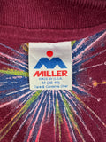 Vintage Miller Shirt "Las Vegas Firework" Made In USA Dunkelrot M