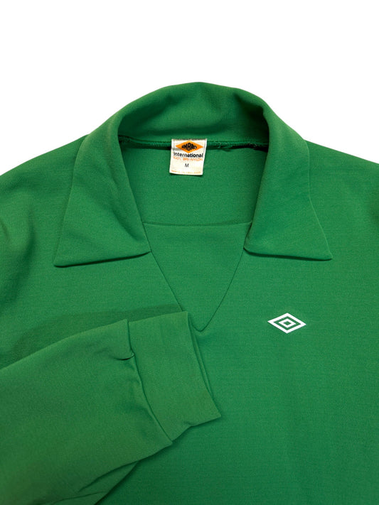 Rare! 70s Umbro Trikot Langarm Template Made In England Grün M