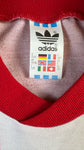 Vintage Adidas Trikot 80s Made In Hungary Rot Weiß L