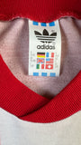 Vintage Adidas Trikot 80s Made In Hungary Rot Weiß L