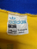 70s Adidas By Erima Trikot Langarm TuS Jork #4 Made In West Germany Gelb Blau 5/6 M