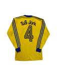70s Adidas By Erima Trikot Langarm TuS Jork #4 Made In West Germany Gelb Blau 5/6 M