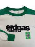 Rare! 1976 /1977 Borussia Mönchengladbach Trikot Allround "Erdgas Heizung" Made In West Germany Weiß Grün M-L