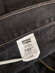 Vintage Levis Jeans 550 Relaxed Fit Tapered Leg Damen Schwarz (16 WM) L