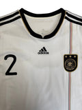 2010 Adidas Trikot DFB #2 Jansen Mit Unterschrift Weiß