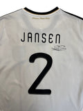 2010 Adidas Trikot DFB #2 Jansen Mit Unterschrift Weiß