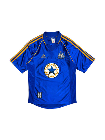 1998-99 Adidas Trikot Newcastle United Brown Ale Made In England Blau S