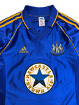 1998-99 Adidas Trikot Newcastle United Brown Ale Made In England Blau S